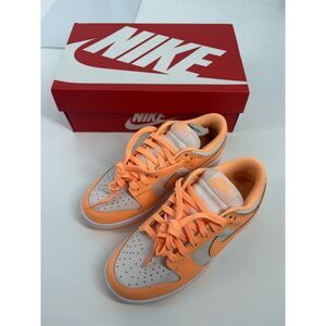 Nike Dunk Low Peach Orange & White Sneakers